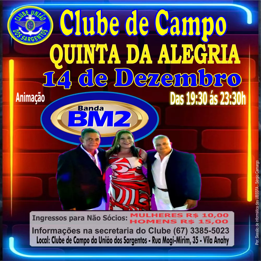 Quinta da Alegria no Clube de Campo 14/12/2023